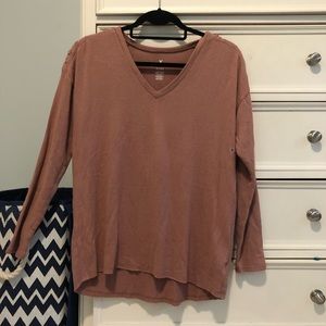 Long sleeve blush color sweater